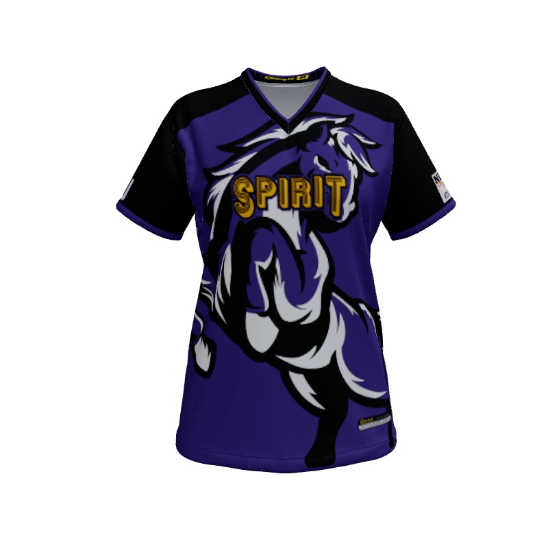 Ladies Custom Jerseys Mustang Womens VNeck Jersey 2.0. (x 13)