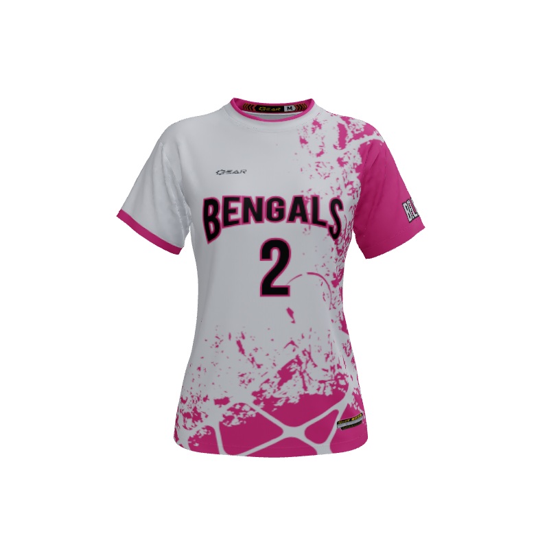 Ladies Custom Jerseys Racer Crew Neck ECO Ladies Jerseys. (x 18)