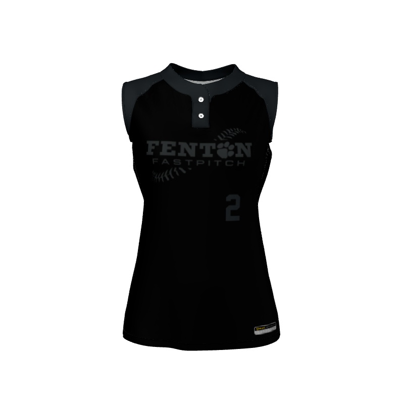 Ladies Custom Jerseys Zero Custom Ladies Premier 2 Button Sleeveless Jersey. (x 12)