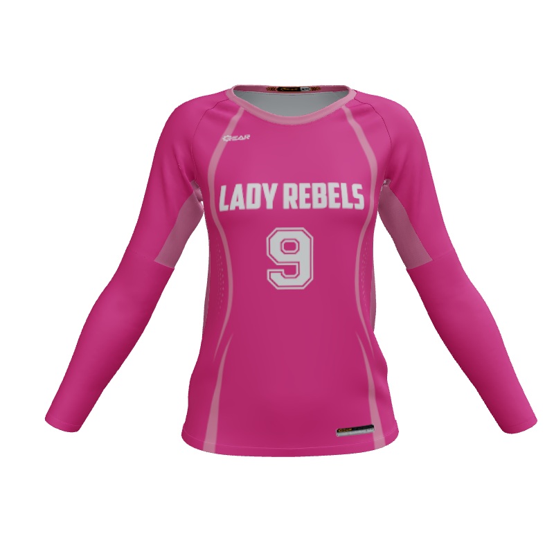 Ladies Custom Jerseys Dublin Pro Cut Volleyball Game Jersey. (x 3)