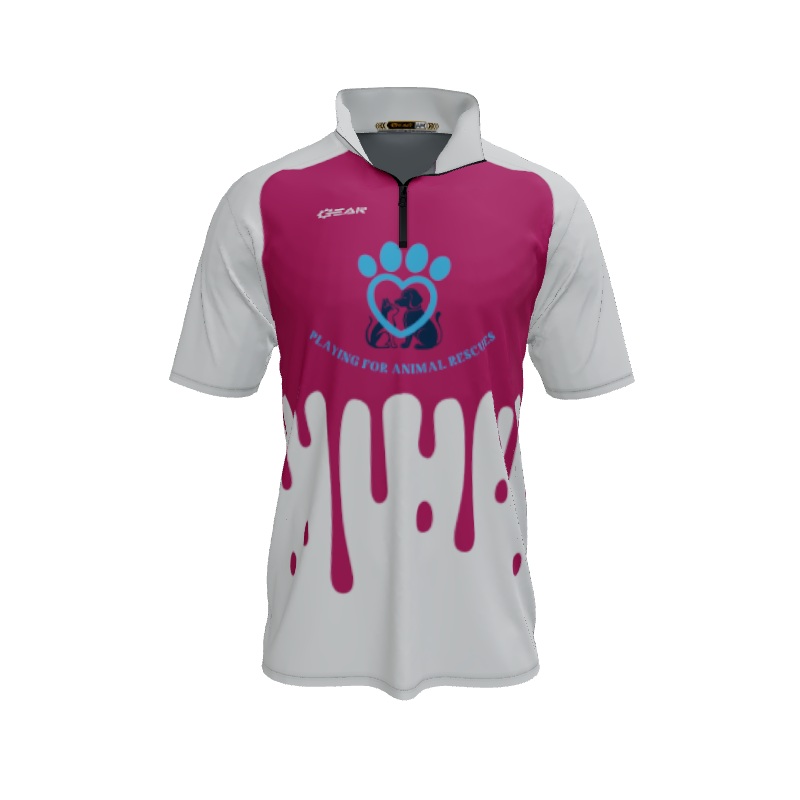 Collared Shirts Splash QTR Zip Short Sleeve. (x 1)