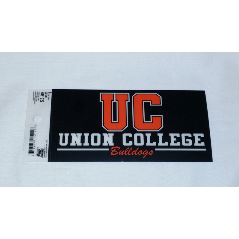 Black UC Union College Bulldogs Cling