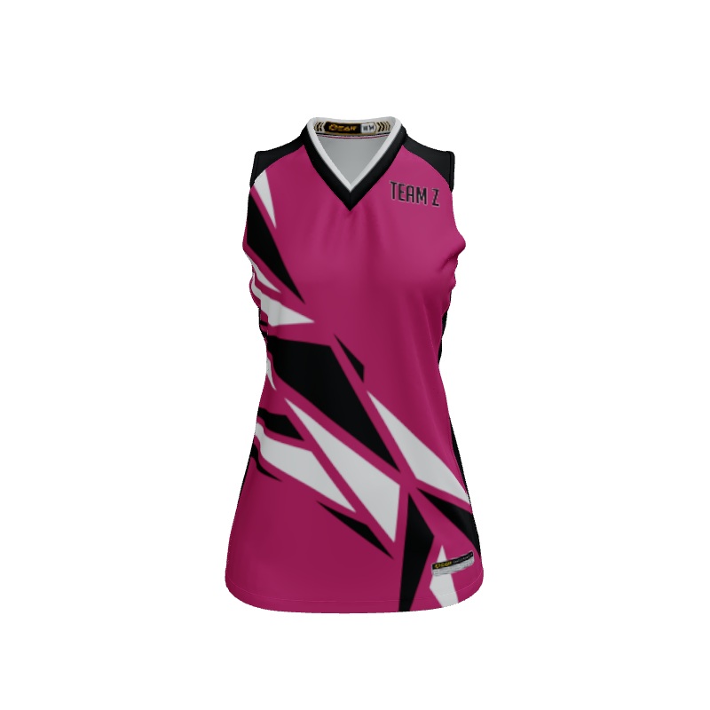 Ladies Custom Jerseys Attack Custom Ladies V-Neck Sleeveless Jersey. (x 7)