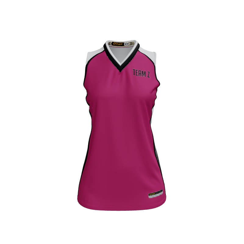 Ladies Custom Jerseys Zero Custom Ladies V-Neck Sleeveless Jersey. (x 7)