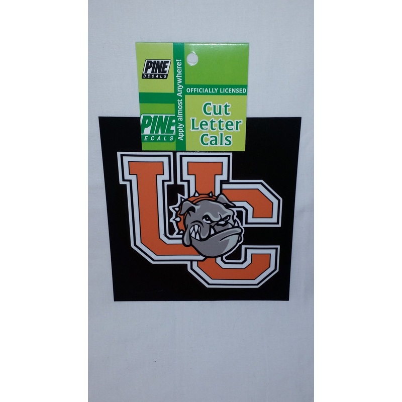 UC and Bulldog Head Logo Sticker