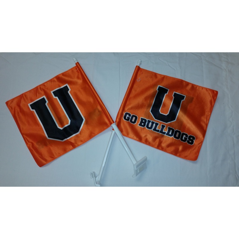 Orange U Car Flag