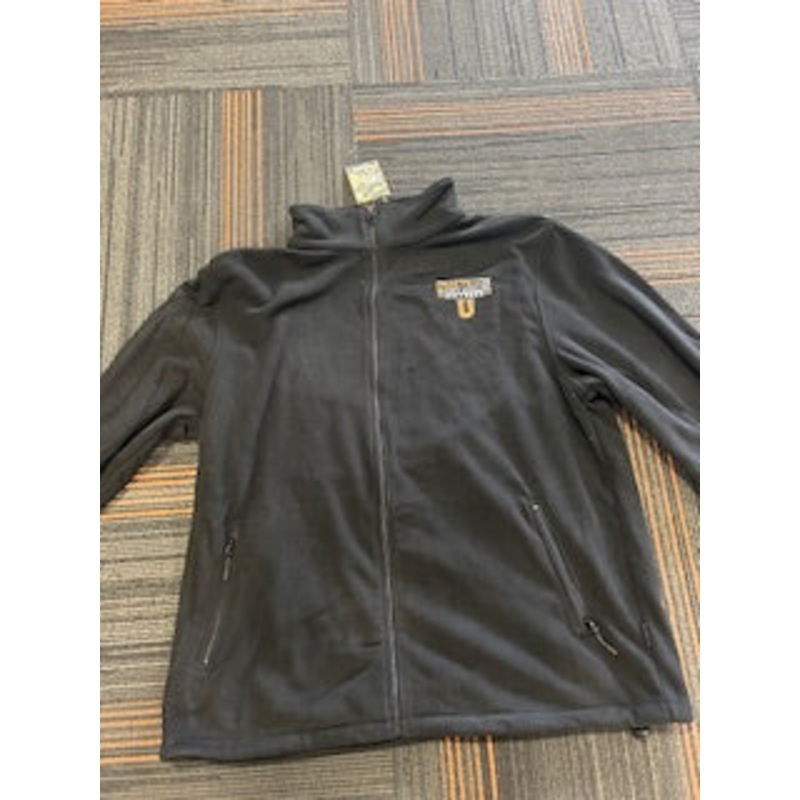 Black Bulldog Fleece Jacket|Small|Medium|Large|XL|2XL|3XL|4XL