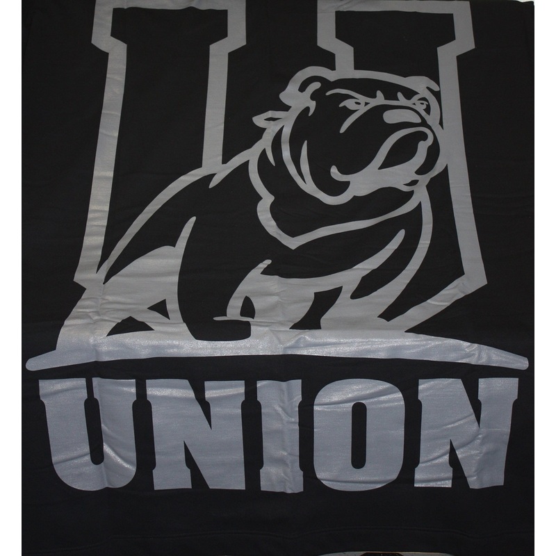 Black Dry Blend Stadium Fleece Blanket with U Logo