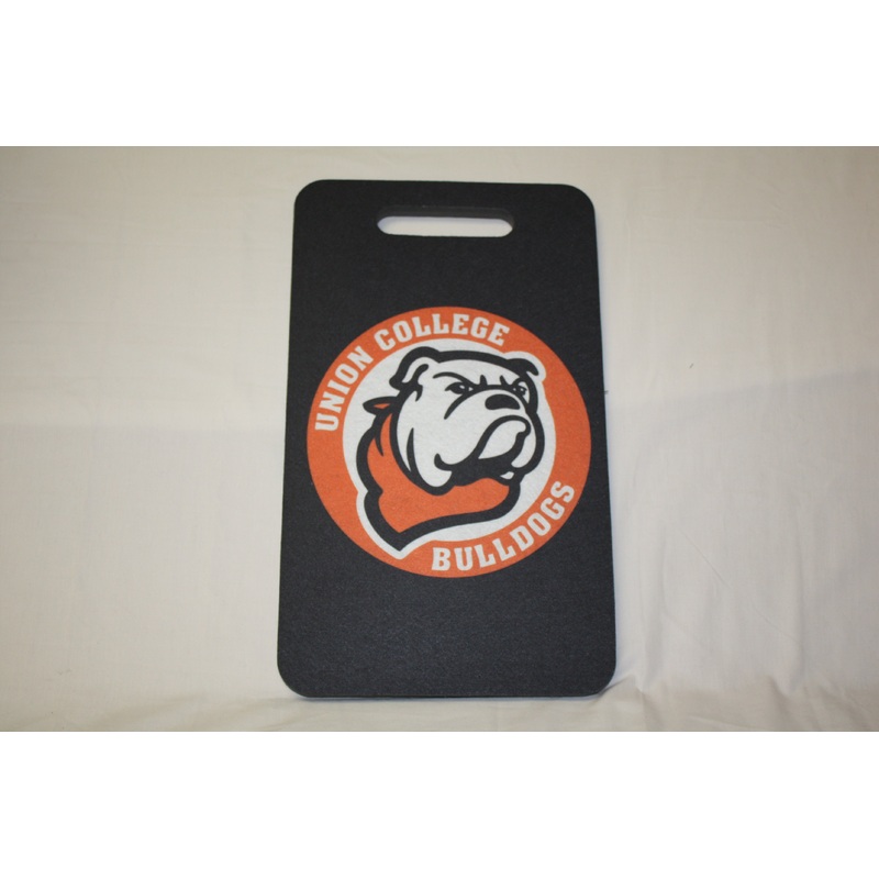 Black Seat Cushion with/ Circle Bulldog Logo