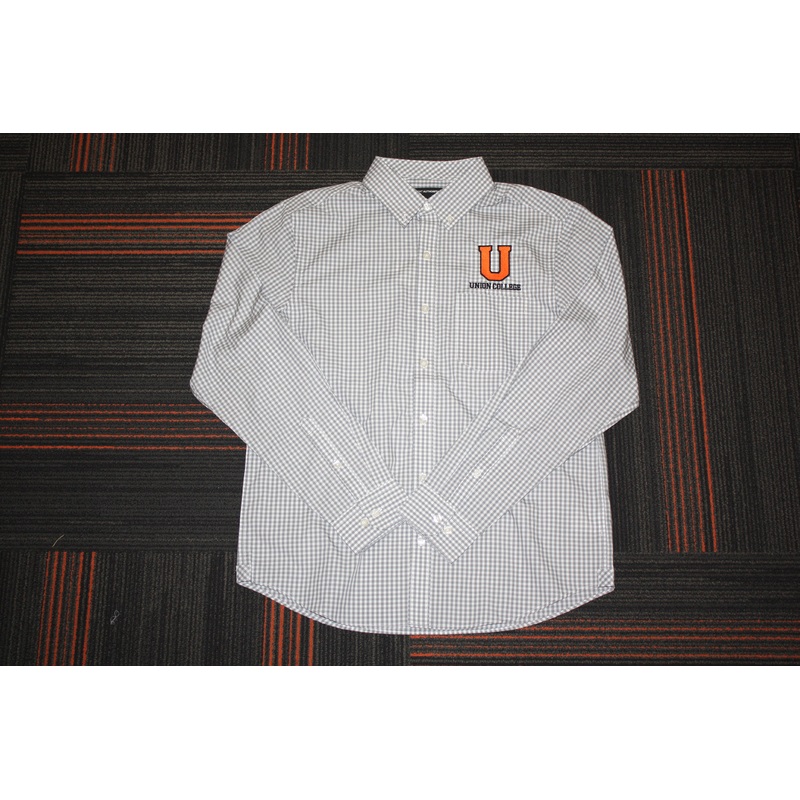 Gusty Grey Gingham Button Down Shirt