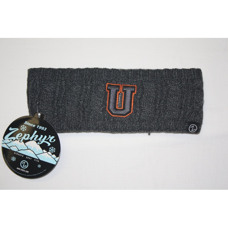 Union College Black/Gray U Knit Headband