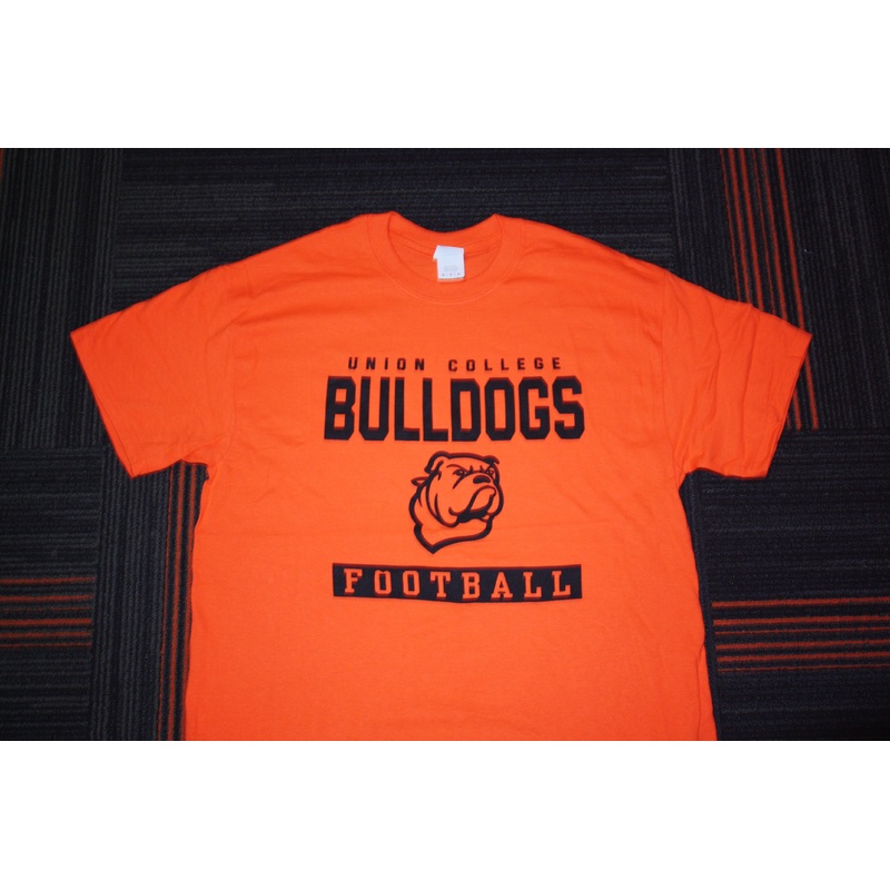 Union Orange Bulldog Football Tee