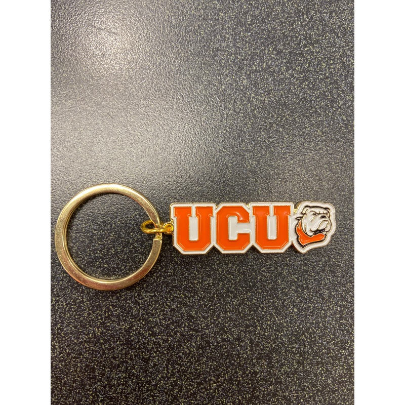 UCU Keychain with Bulldog Head