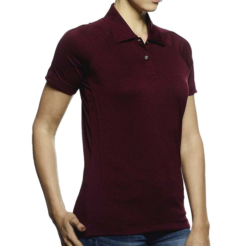Pro Celebrity Wmns Heathaway Dbl Dye Jersey Knit Polo