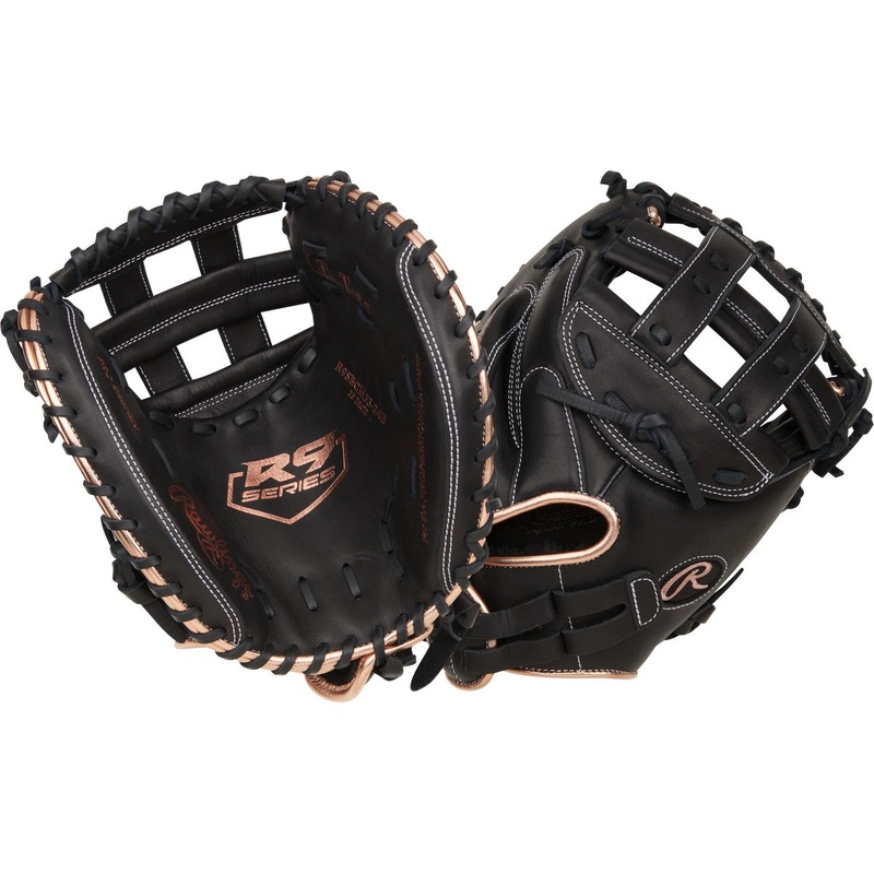 Rawlings R9 RR9SBCM33-24B 33 Fastpitch Softball Catchers Mitt