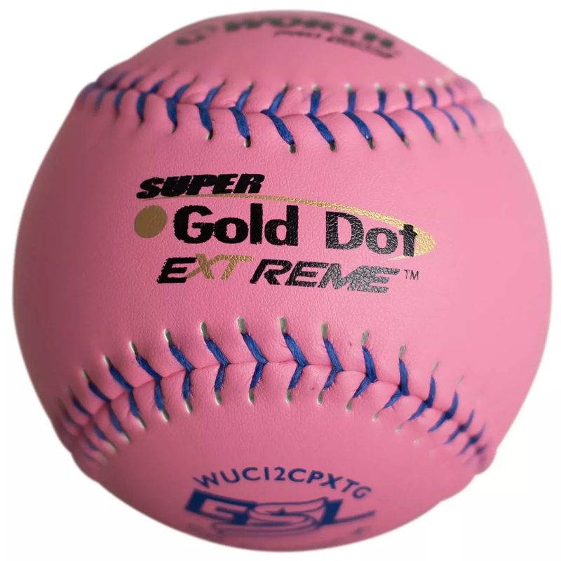 Worth Pink Pro Comp Super Gold Dot 11 Slowpitch WSL Softballs DZ