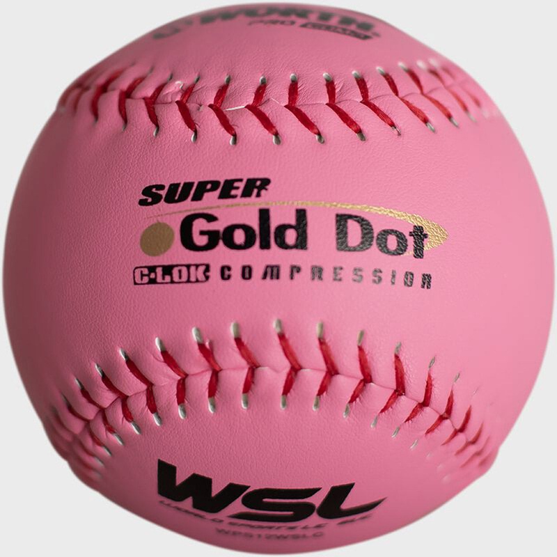 Worth Pink Pro Comp Super Gold Dot 12 Slowpitch WSL Softballs DZ