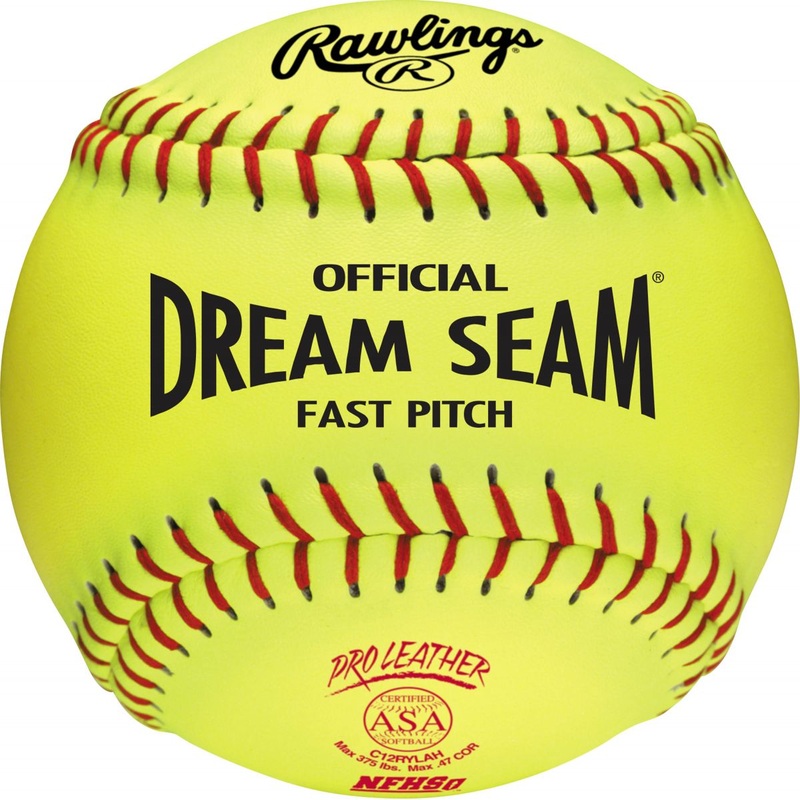Rawlings Dream Seam 12 NFHS Leather Fastpitch Softballs (Dozen)