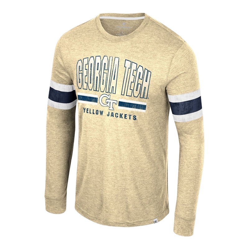 Georgia Tech Yellow Jackets You Must Live Long Sleeve Navy T-Shirt