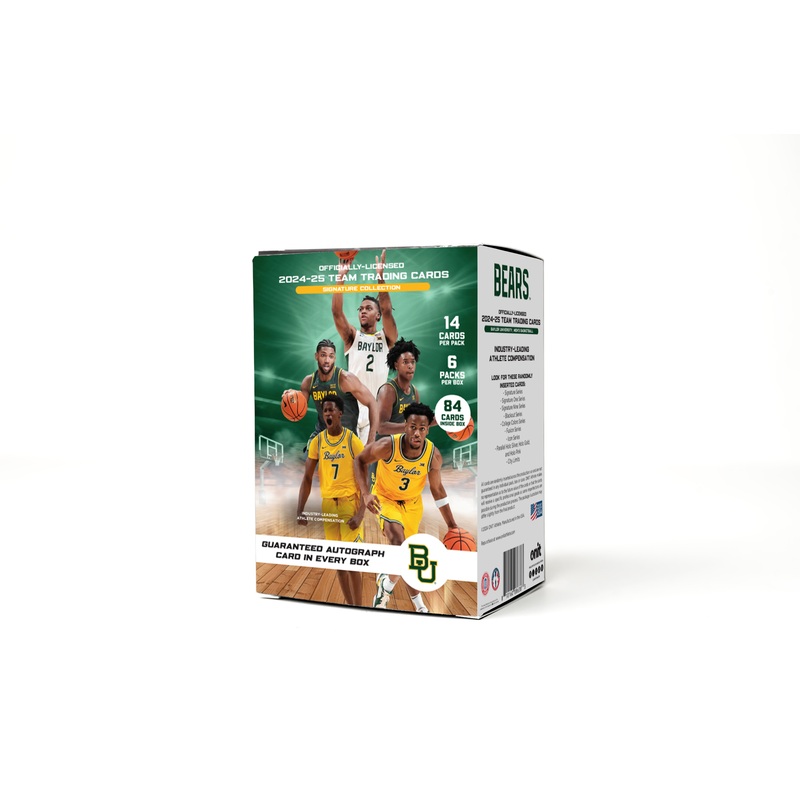 Baylor University 2024-25 Men’s Basketball Trading Cards – Platinum Box with Guaranteed Autograph