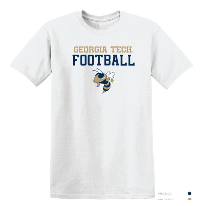 Georgia Tech Yellow Jackets Football Buzz Logo T-Shirt