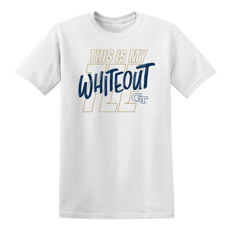 Georgia Tech Yellow Jackets Football White Out Game T-Shirt