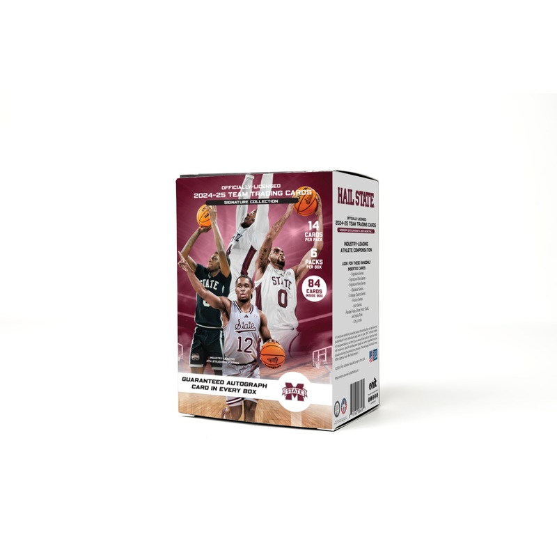 Mississippi State University 2024-25 Men’s Basketball Trading Cards – Platinum Box with Guaranteed Autograph