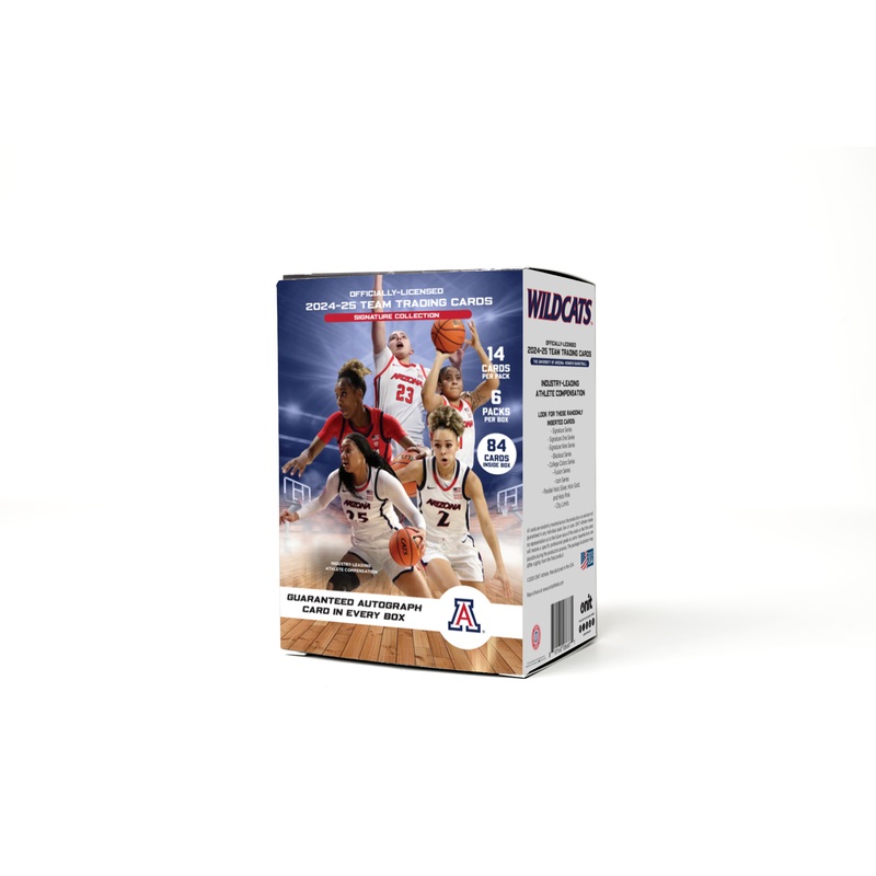 University of Arizona 2024-25 Women’s Basketball Trading Cards – Platinum Box with Guaranteed Autograph