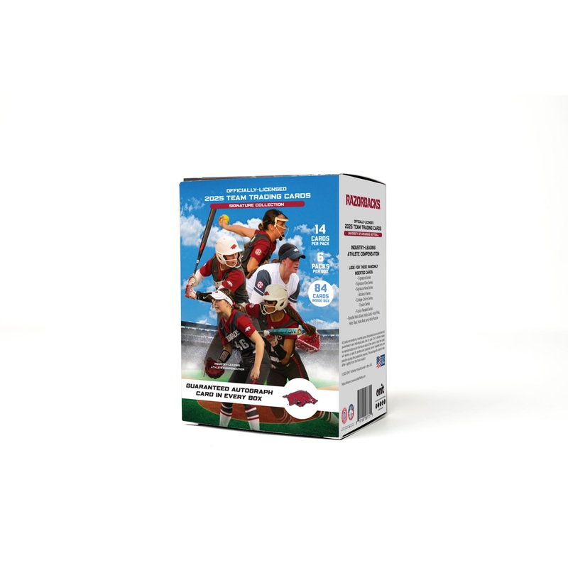 University of Arkansas 2025 Softball Trading Cards – Platinum Box with Guaranteed Autograph