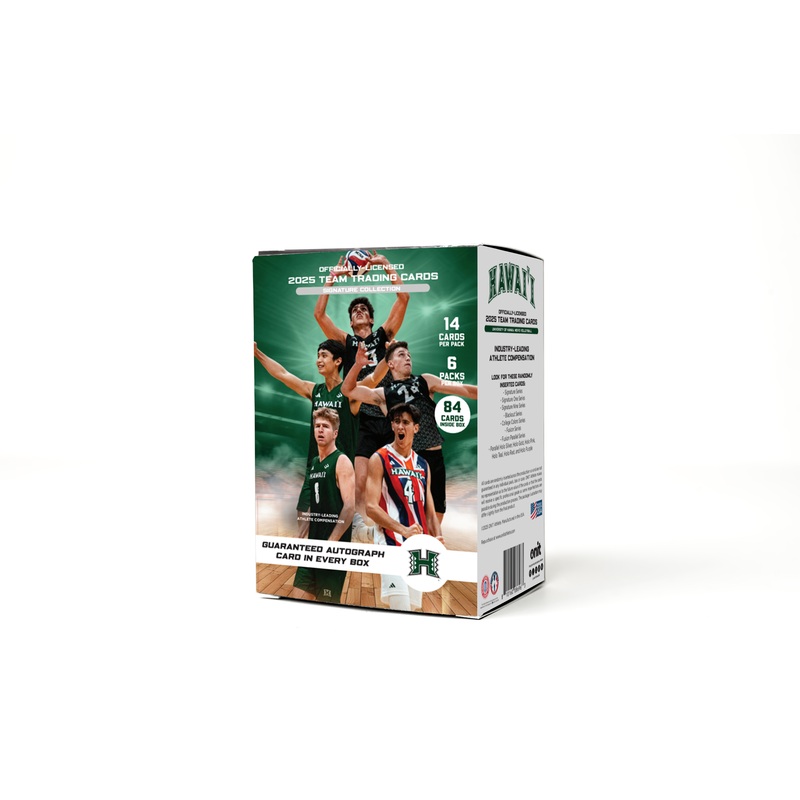 University of Hawaii 2025 Men’s Volleyball Trading Cards – Platinum Box with Guaranteed Autograph