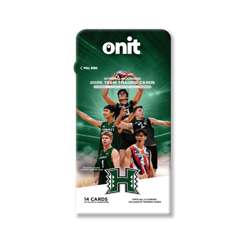 University of Hawaii 2025 Men’s Volleyball Trading Cards – Single Pack