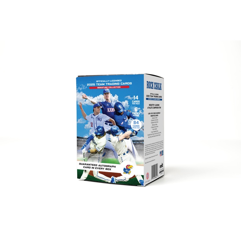 University of Kansas 2025 Baseball Trading Cards – Platinum Box with Guaranteed Autograph
