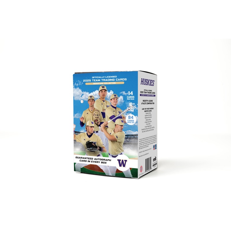 University of Washington 2025 Baseball Trading Cards – Platinum Box with Guaranteed Autograph