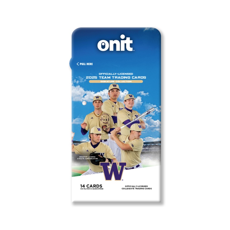 University of Washington 2025 Baseball Trading Cards – Single Pack