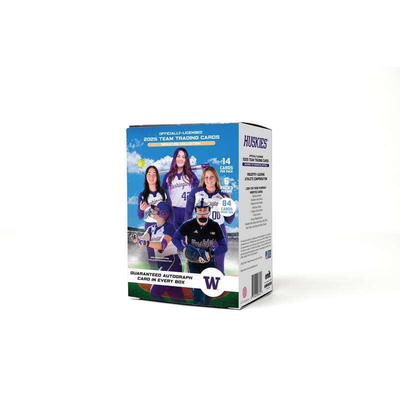 University of Washington 2025 Softball Trading Cards – Platinum Box with Guaranteed Autograph