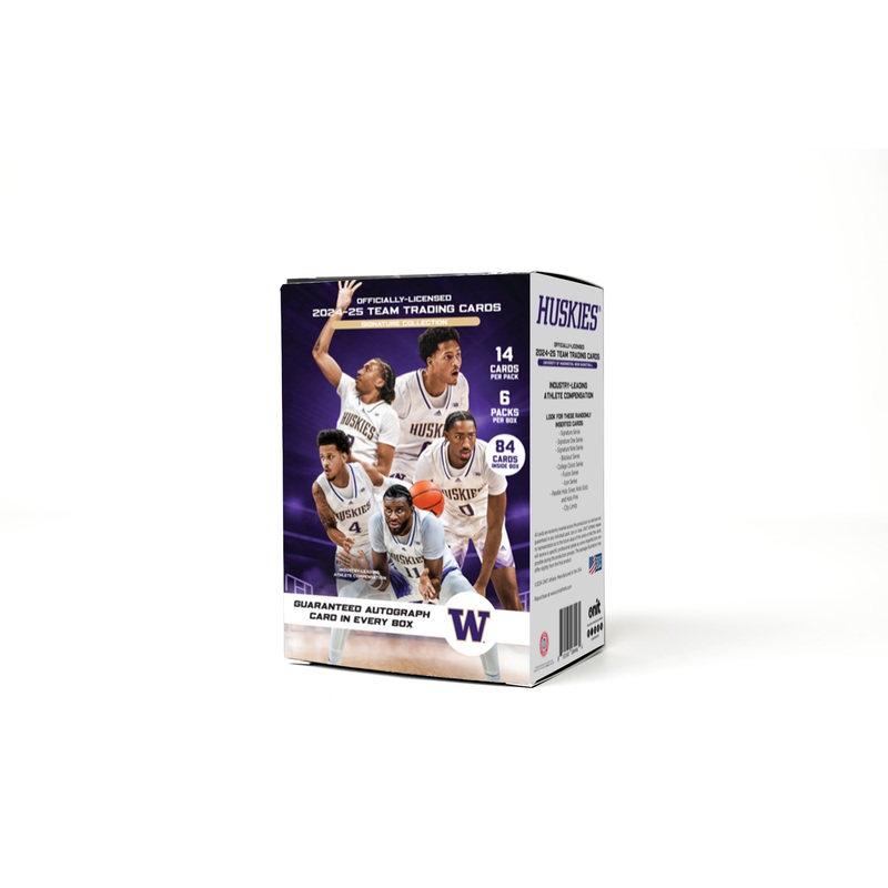 University of Washington  NIL Men’s Basketball – 2024-25 Signature Trading Cards – Platinum Box with Guaranteed Autograph