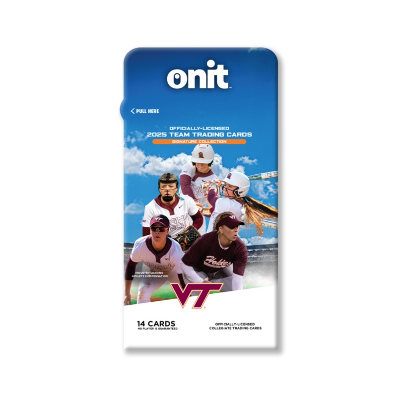 Virginia Tech 2025 Softball Trading Cards – Single Pack