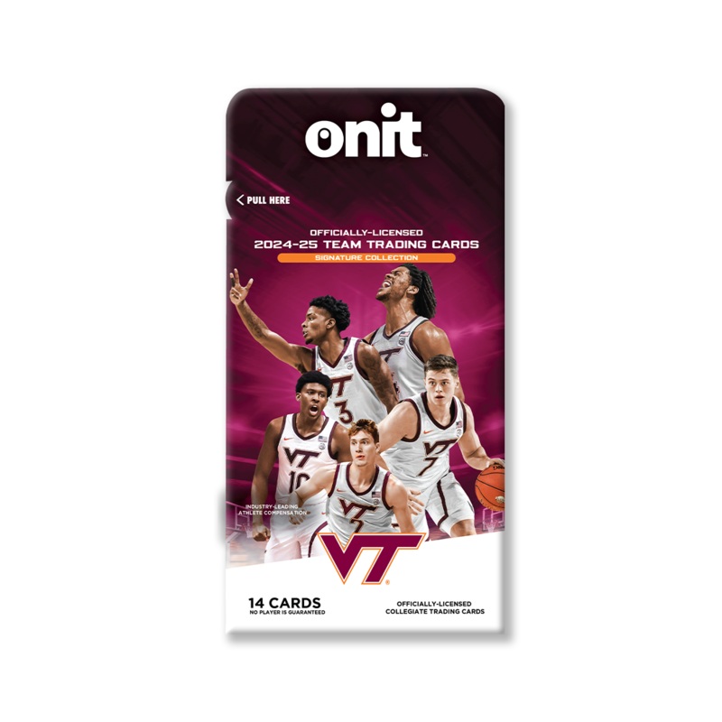 Virginia Tech NIL Men’s Basketball – 2024-25 Signature Trading Cards – Single Pack