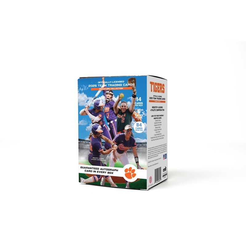 Clemson University 2025 Softball Trading Cards – Platinum Box with Guaranteed Autograph