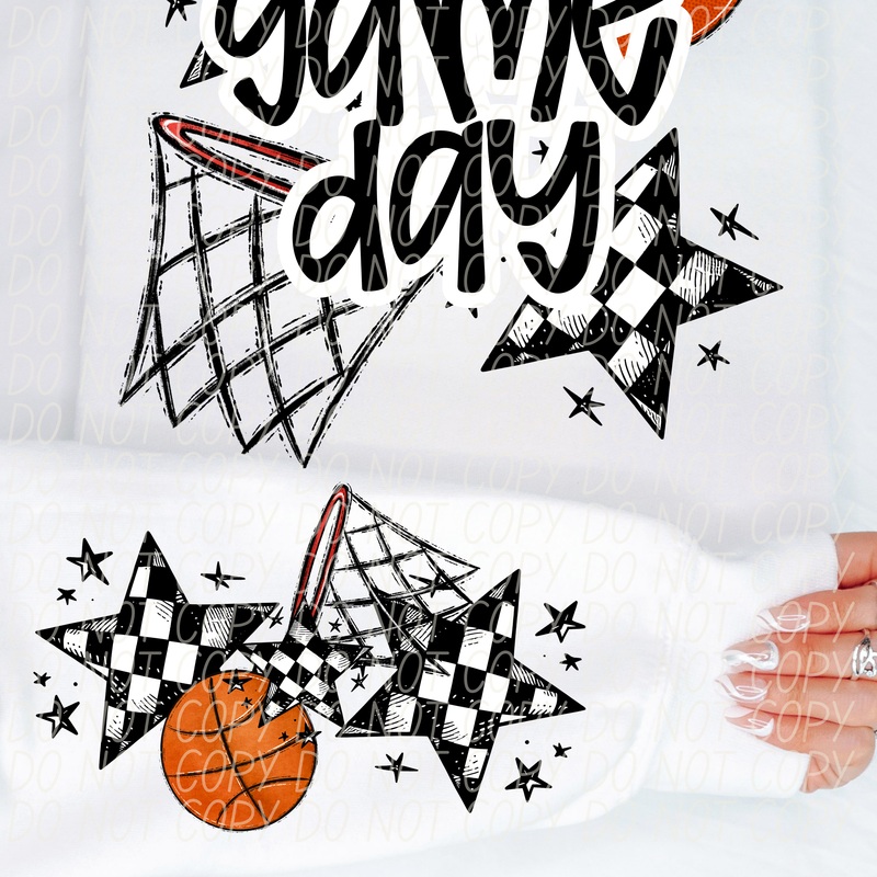 BASKETBALL GAME DAY BLACK|Youth|Adult