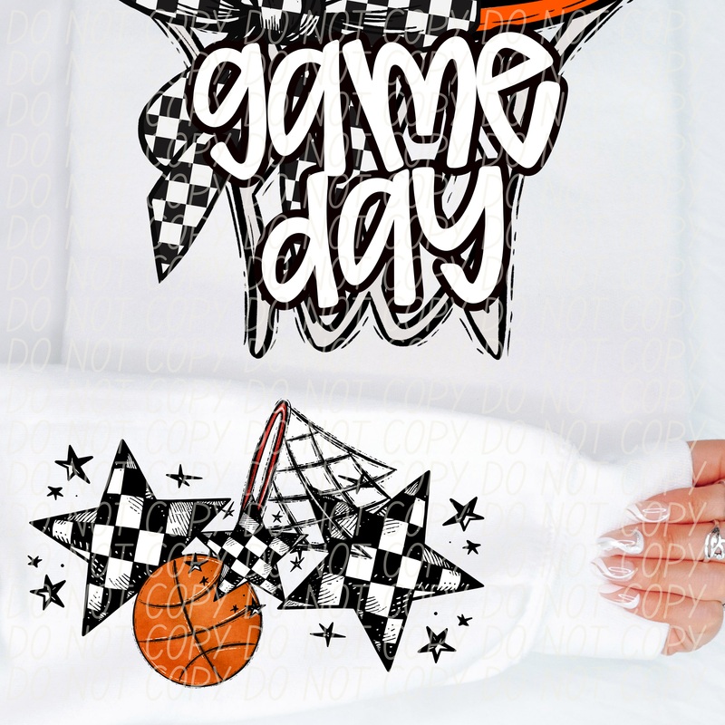 BASKETBALL GAME DAY BOW|Youth|Adult