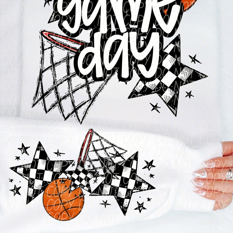BASKETBALL GAME DAY WHITE|Youth|Adult