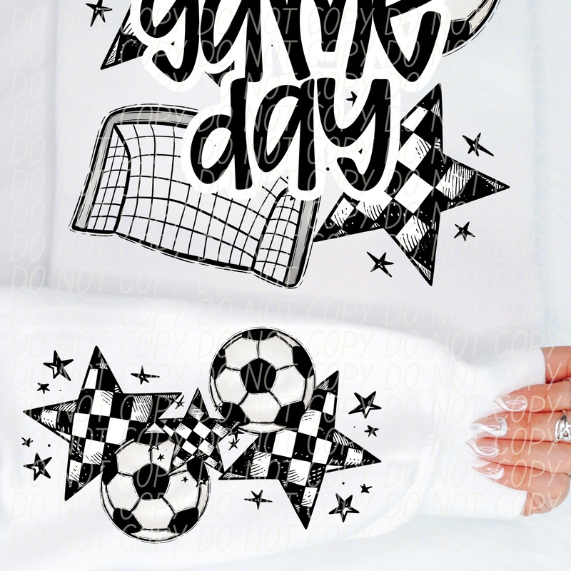 SOCCER GAME DAY BLACK|Youth|Adult