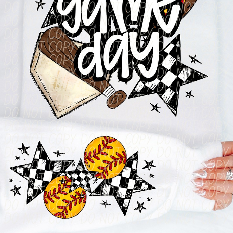 SOFTBALL GAME DAY WHITE|Youth|Adult