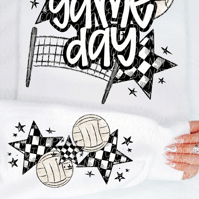 VOLLEYBALL GAME DAY WHITE|Youth|Adult