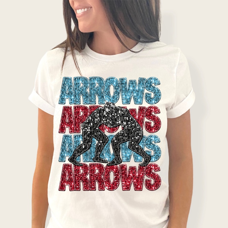 ARROWS AQUA RED|Infant|Toddler|Youth 8.5|Adult 11″|Adult 12″
