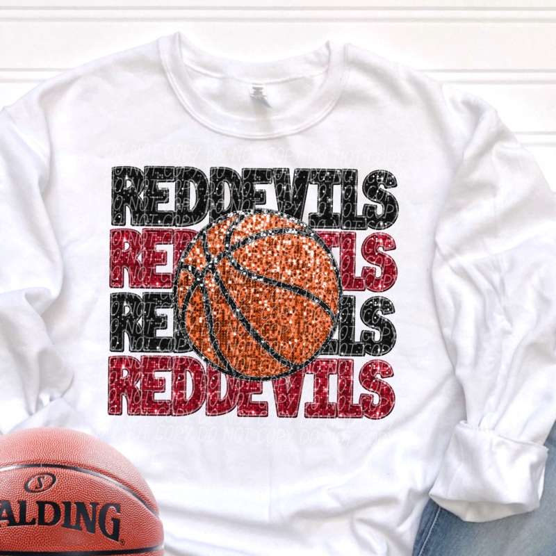 RED DEVILS BLACK RED|Infant|Toddler|Youth 8.5|Adult 11″|Adult 12″