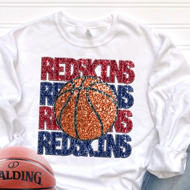 RED SKINS RED BLUE|Infant|Toddler|Youth 8.5|Adult 11″|Adult 12″