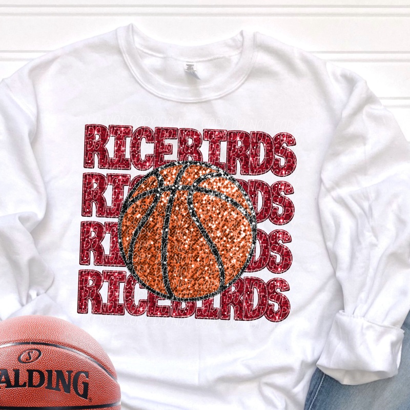 RICE BIRDS RED|Infant|Toddler|Youth 8.5|Adult 11″|Adult 12″