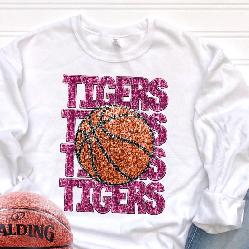 TIGERS PINK|Infant|Toddler|Youth 8.5|Adult 11″|Adult 12″